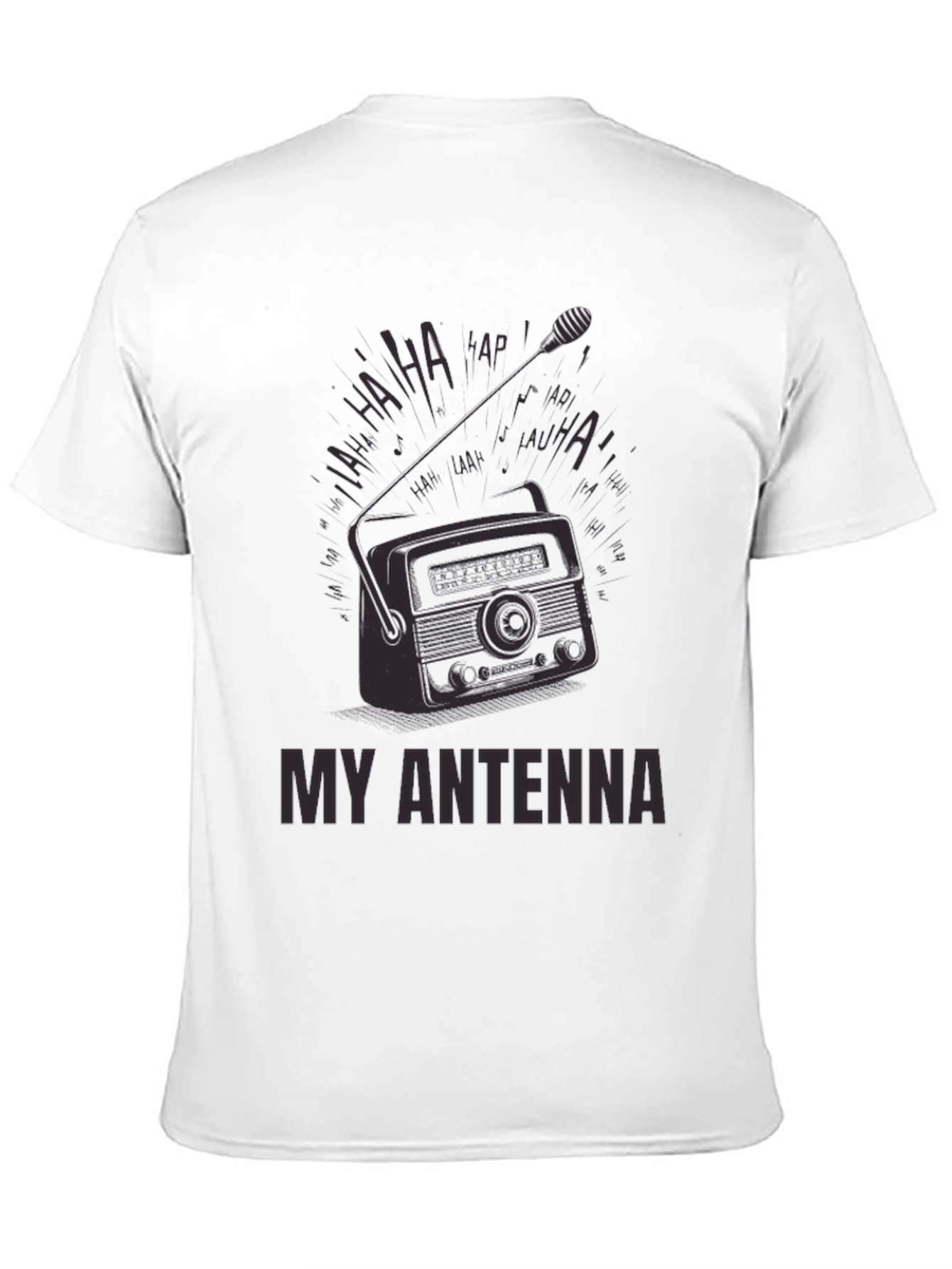 Retro Radio Antenna Graphic T-Shirt
