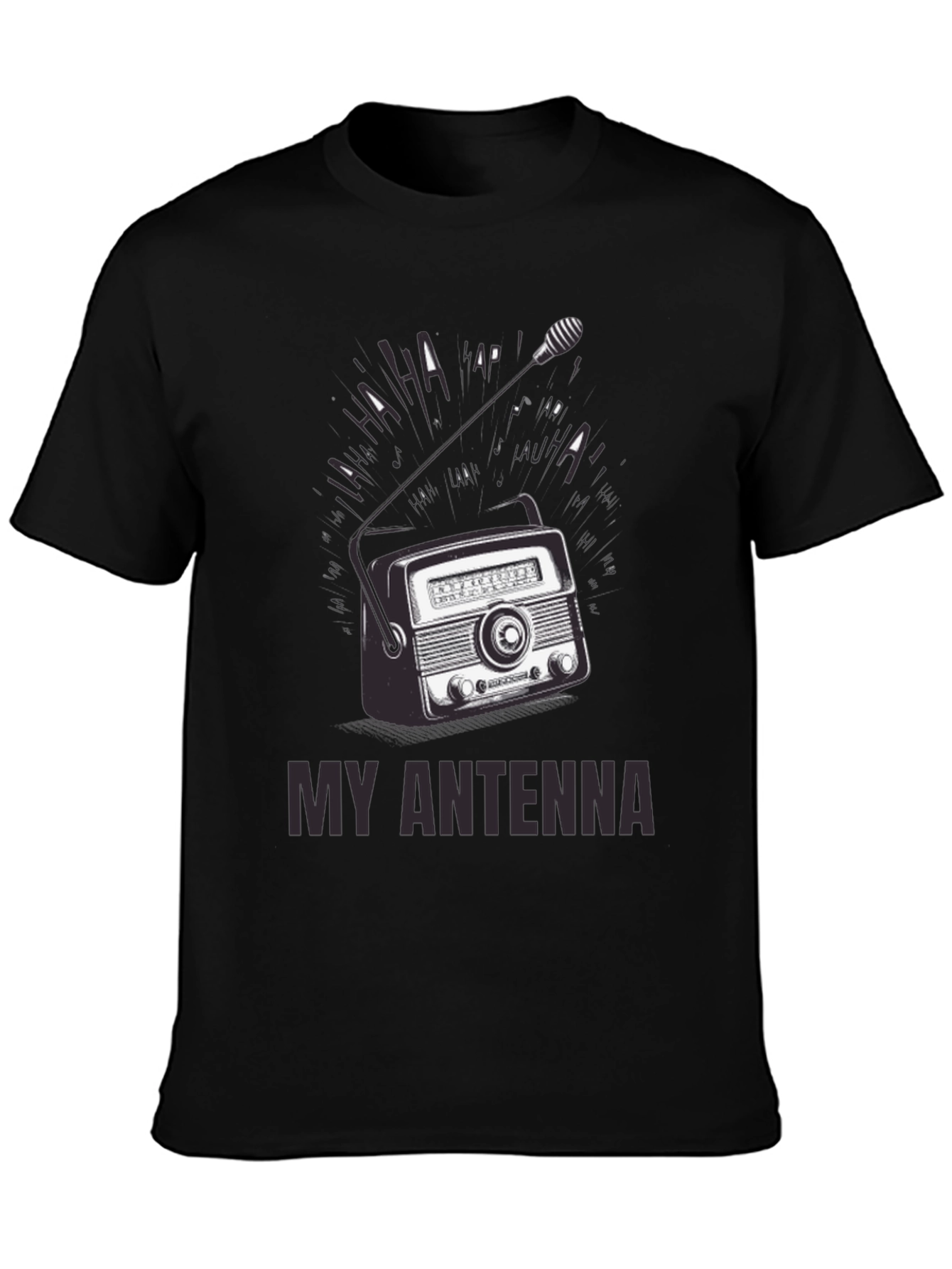 Retro Radio Antenna Graphic T-Shirt
