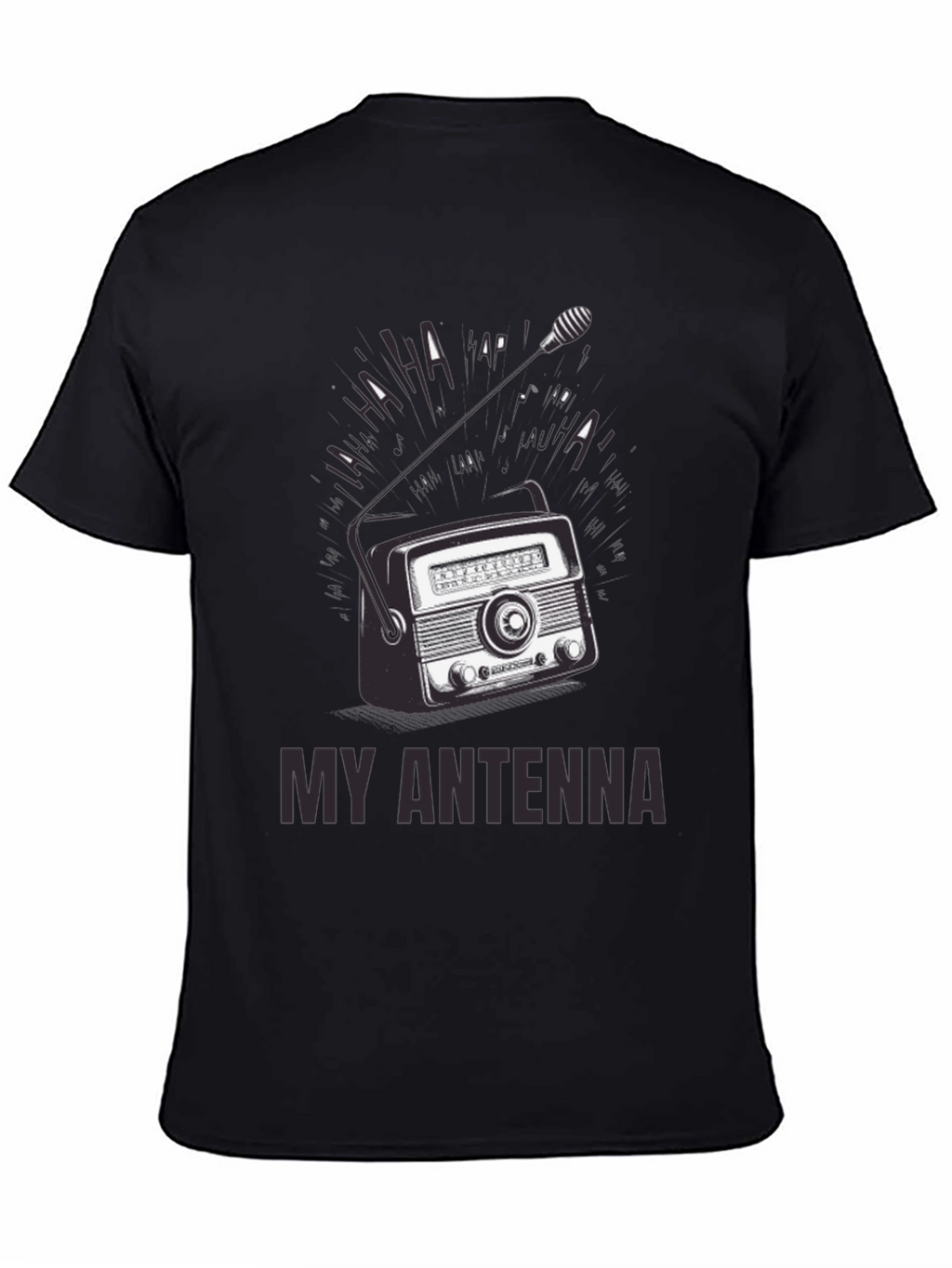 Retro Radio Antenna Graphic T-Shirt