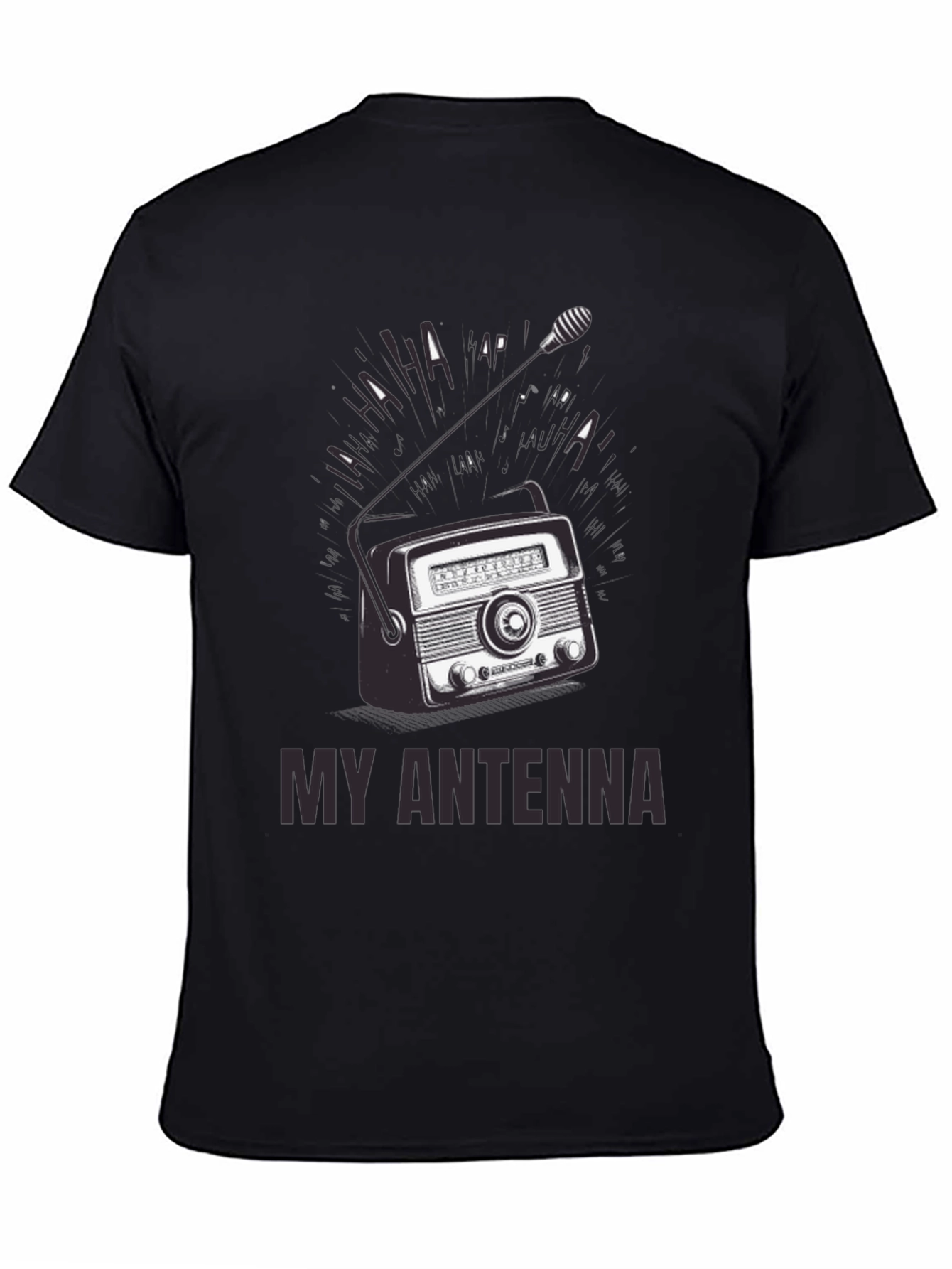 Retro Radio Antenna Graphic T-Shirt