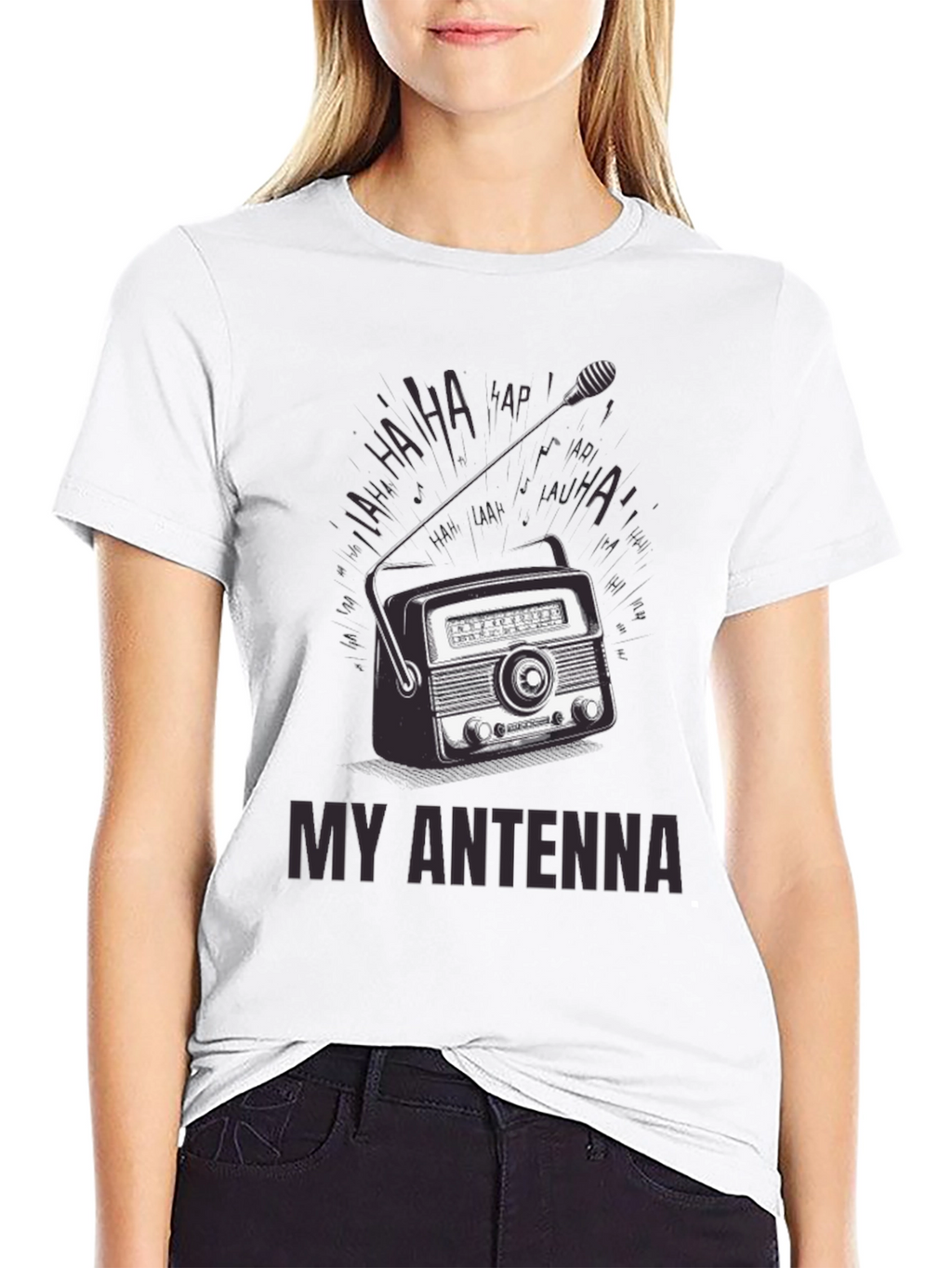 Retro Radio Antenna Graphic T-Shirt