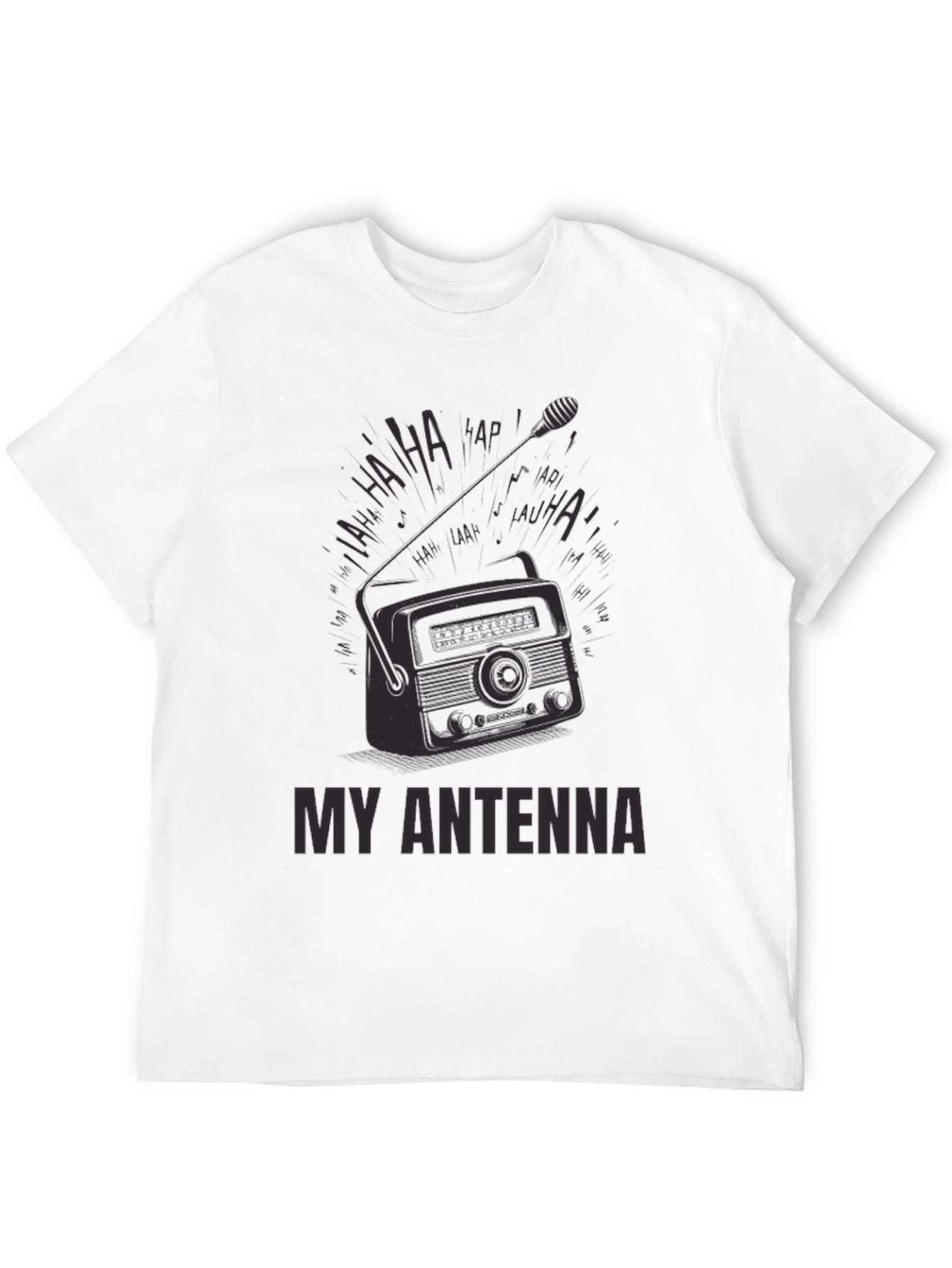 Retro Radio Antenna Graphic T-Shirt