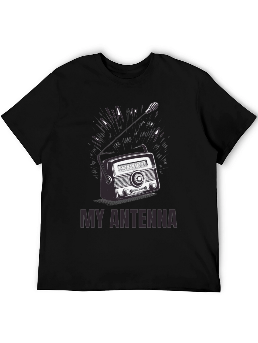 Retro Radio Antenna Graphic T-Shirt