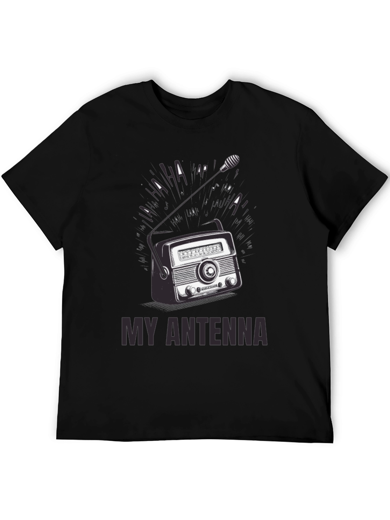 Retro Radio Antenna Graphic T-Shirt