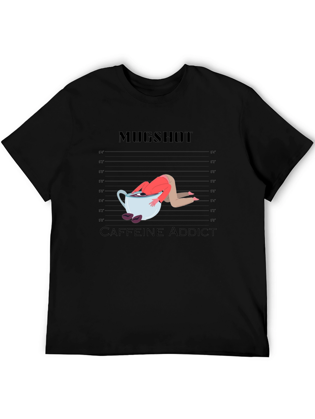 Mugshot Caffeine Addict Graphic T-Shirt