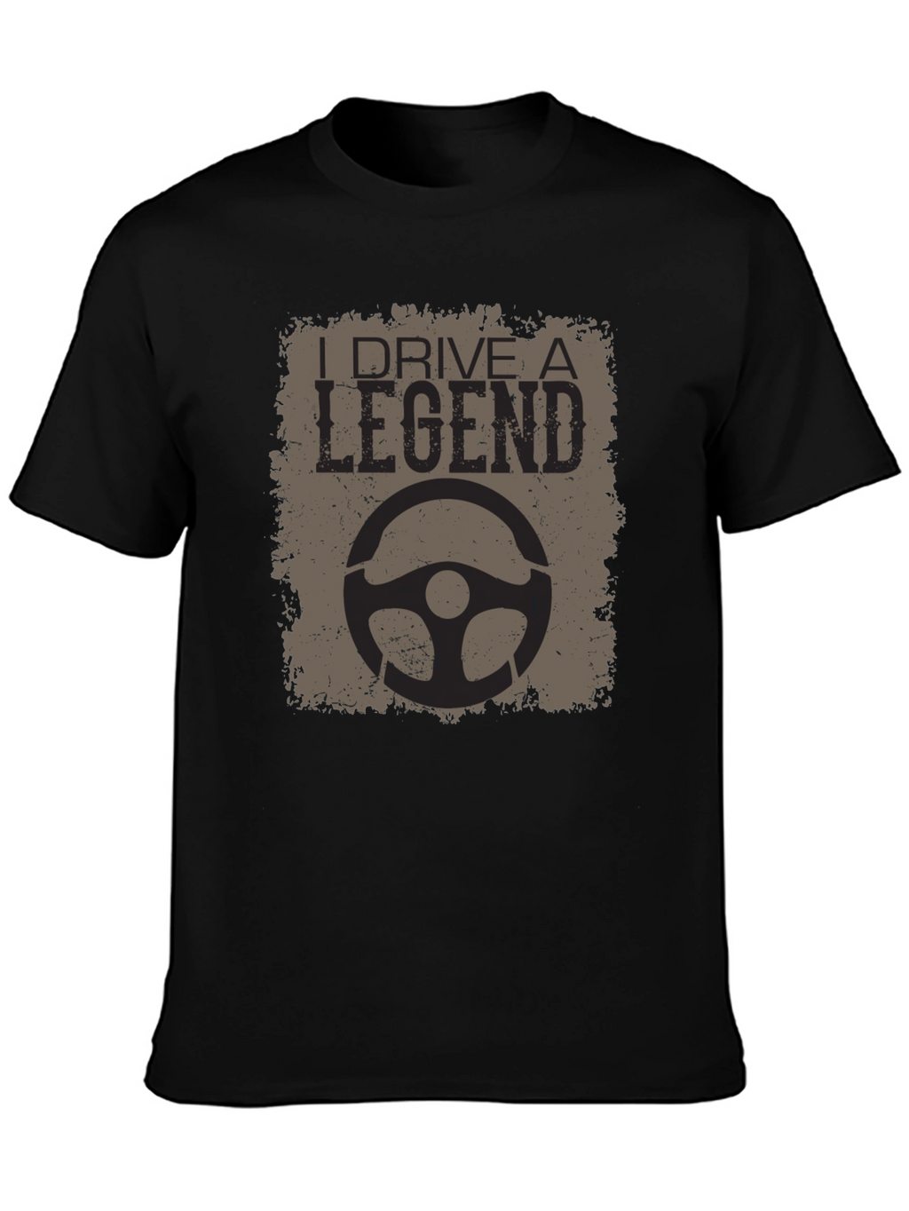 I Drive a Legend Black Graphic Tee