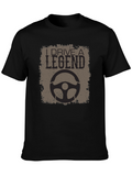 I Drive a Legend Black Graphic Tee