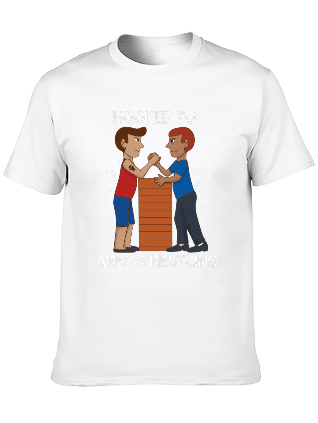Hooked to Arm Wrestling Graphic Tee