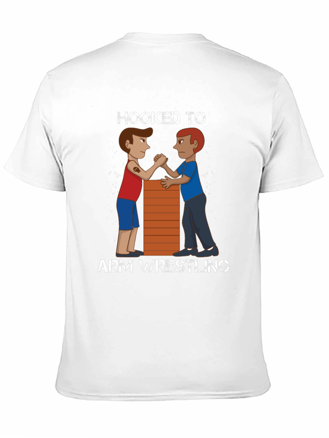 Hooked to Arm Wrestling Graphic Tee