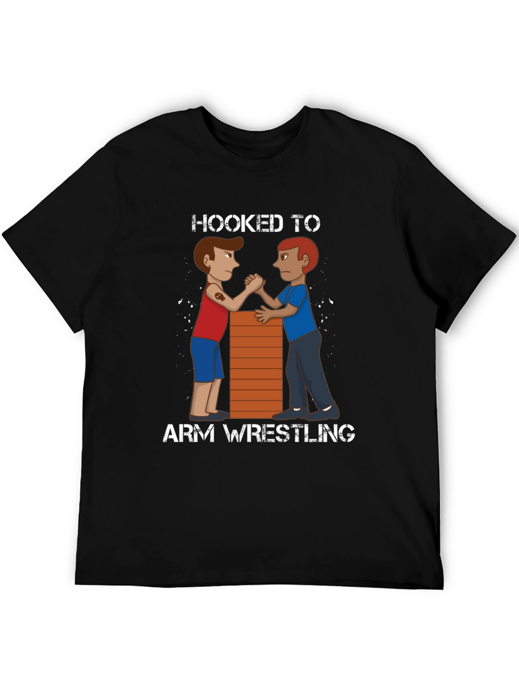 Hooked to Arm Wrestling Graphic Tee