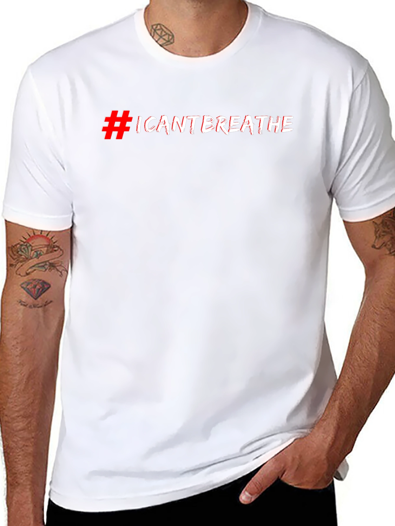 I Cant Breathe Graphic Tee - Black