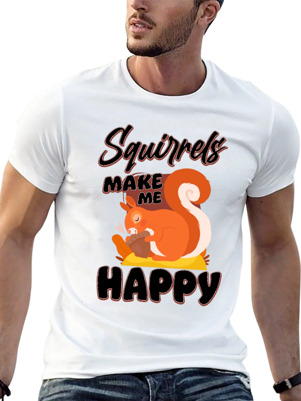 Squirrels Make Me Happy T-Shirt
