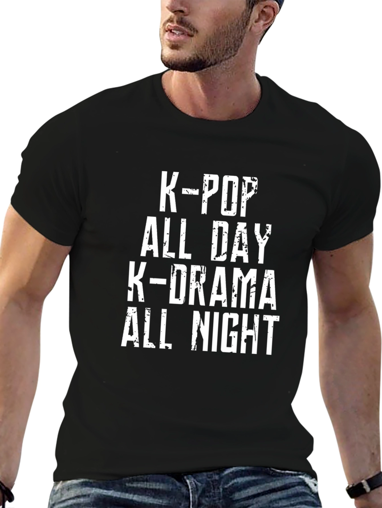 K-Pop All Day K-Drama All Night Graphic Tee