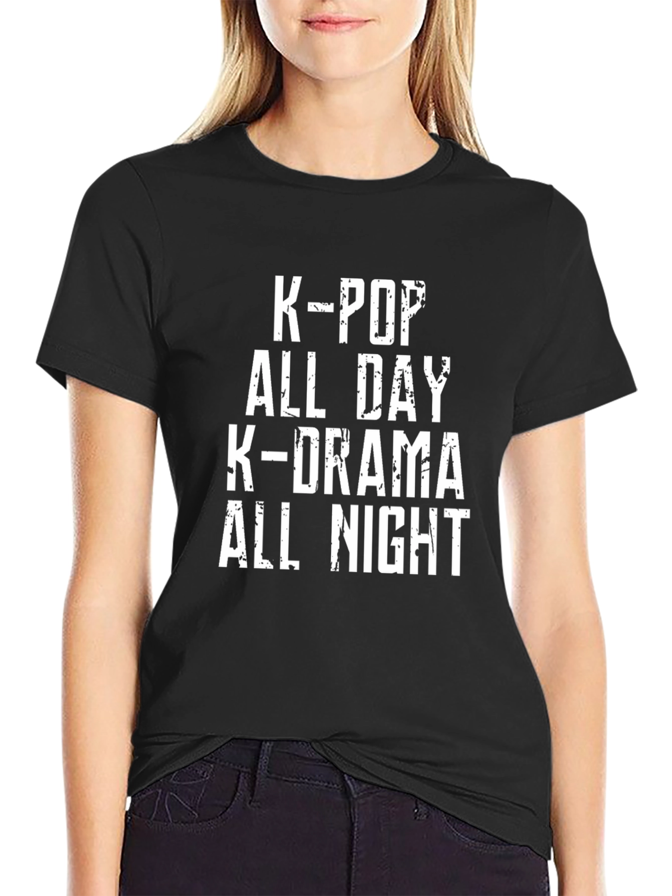 K-Pop All Day K-Drama All Night Graphic Tee