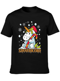 Snow-nicorn Holiday T-Shirt