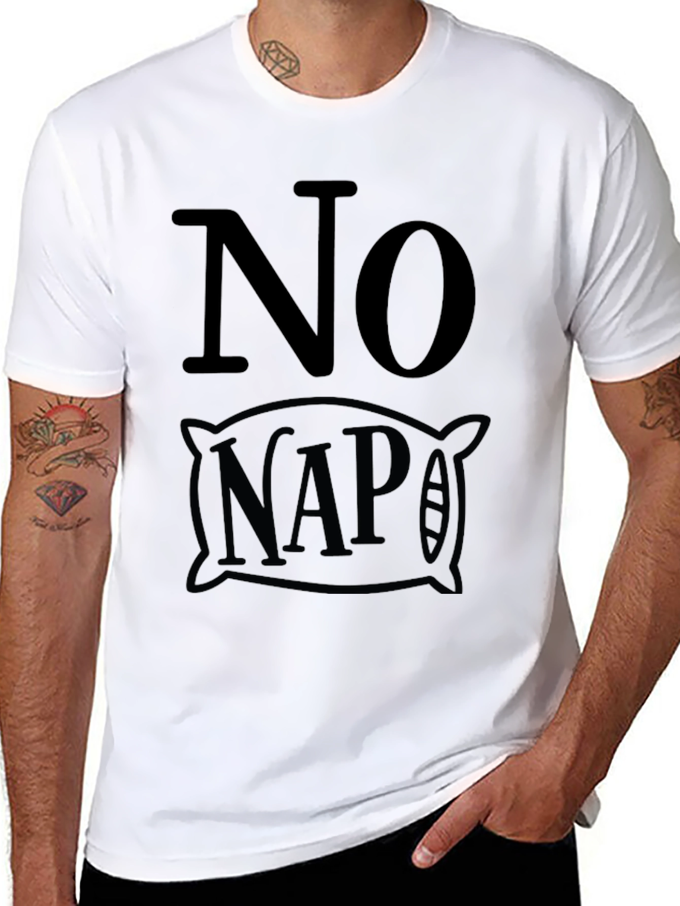 No Nap Graphic Tee - Soft Cotton Comfort