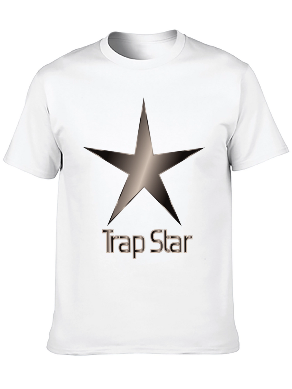Trap Star Graphic Tee - Black Cotton T-Shirt