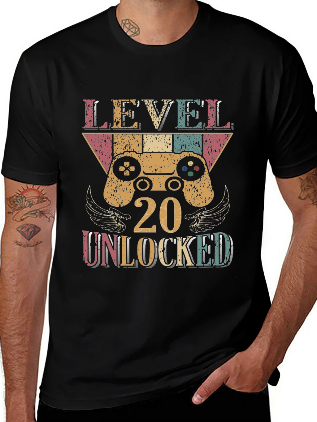 Level 20 Unlocked Gamer T-Shirt - Birthday Gift