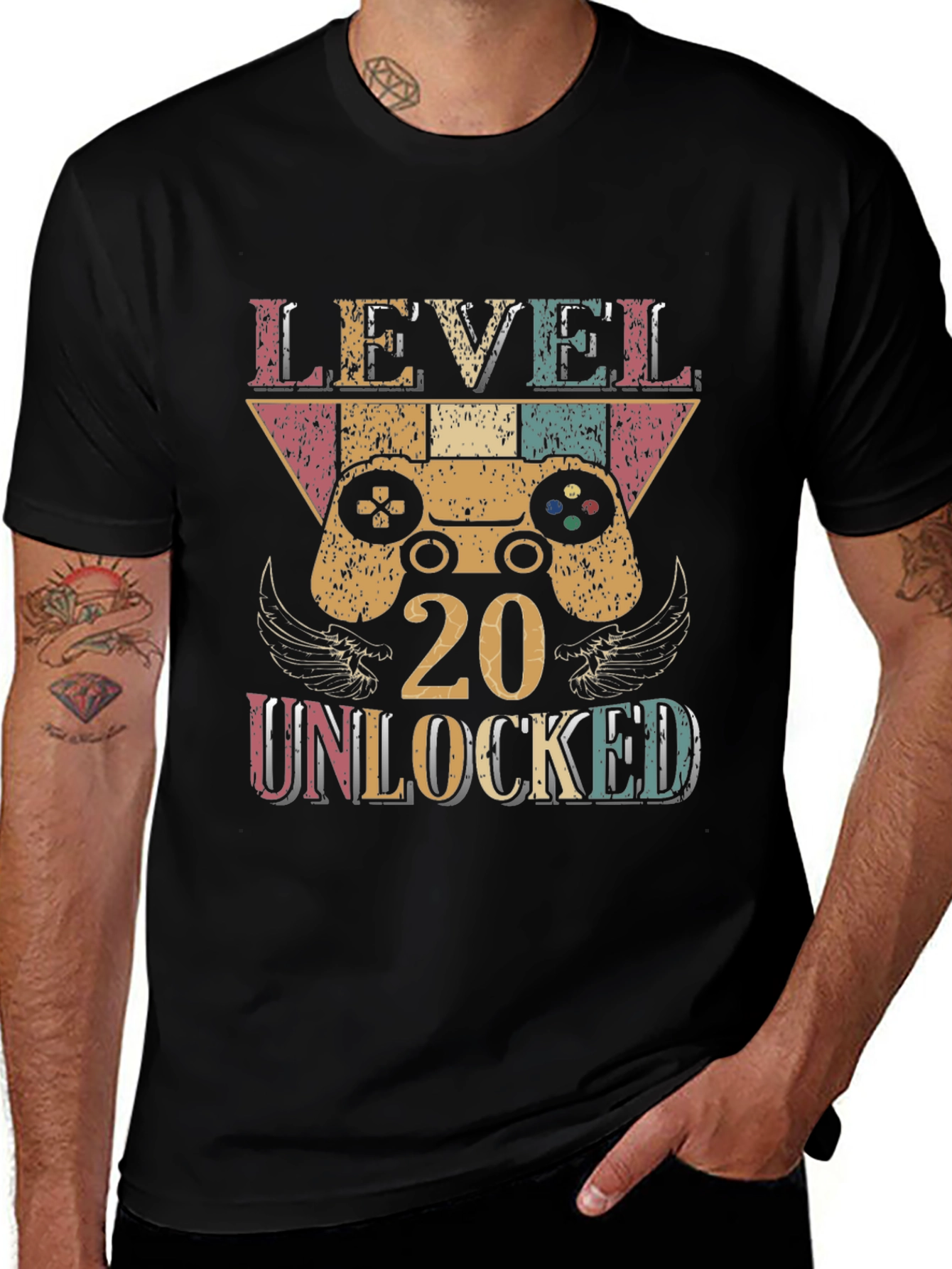 Level 20 Unlocked Gamer T-Shirt - Birthday Gift