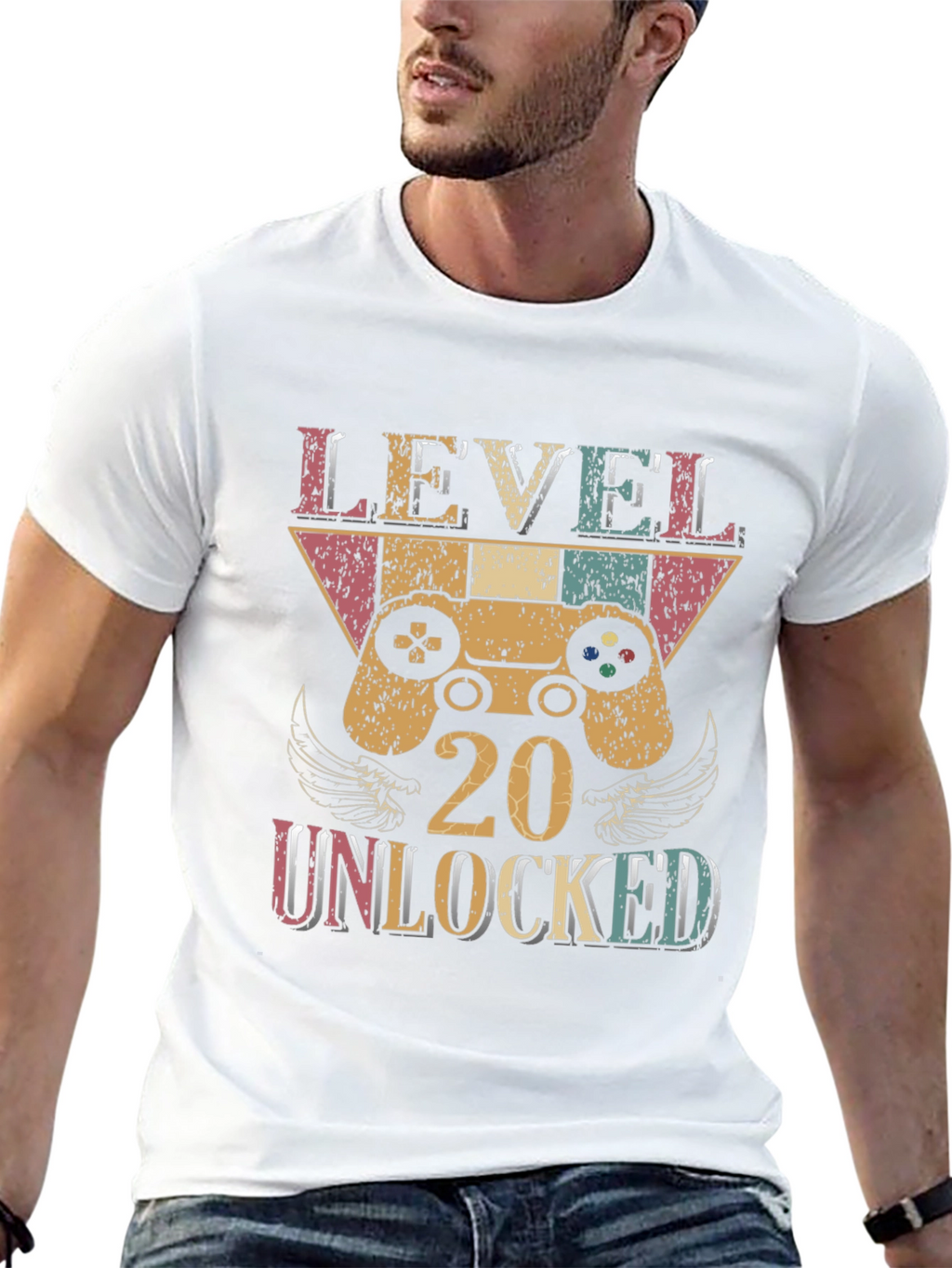 Level 20 Unlocked Gamer T-Shirt - Birthday Gift