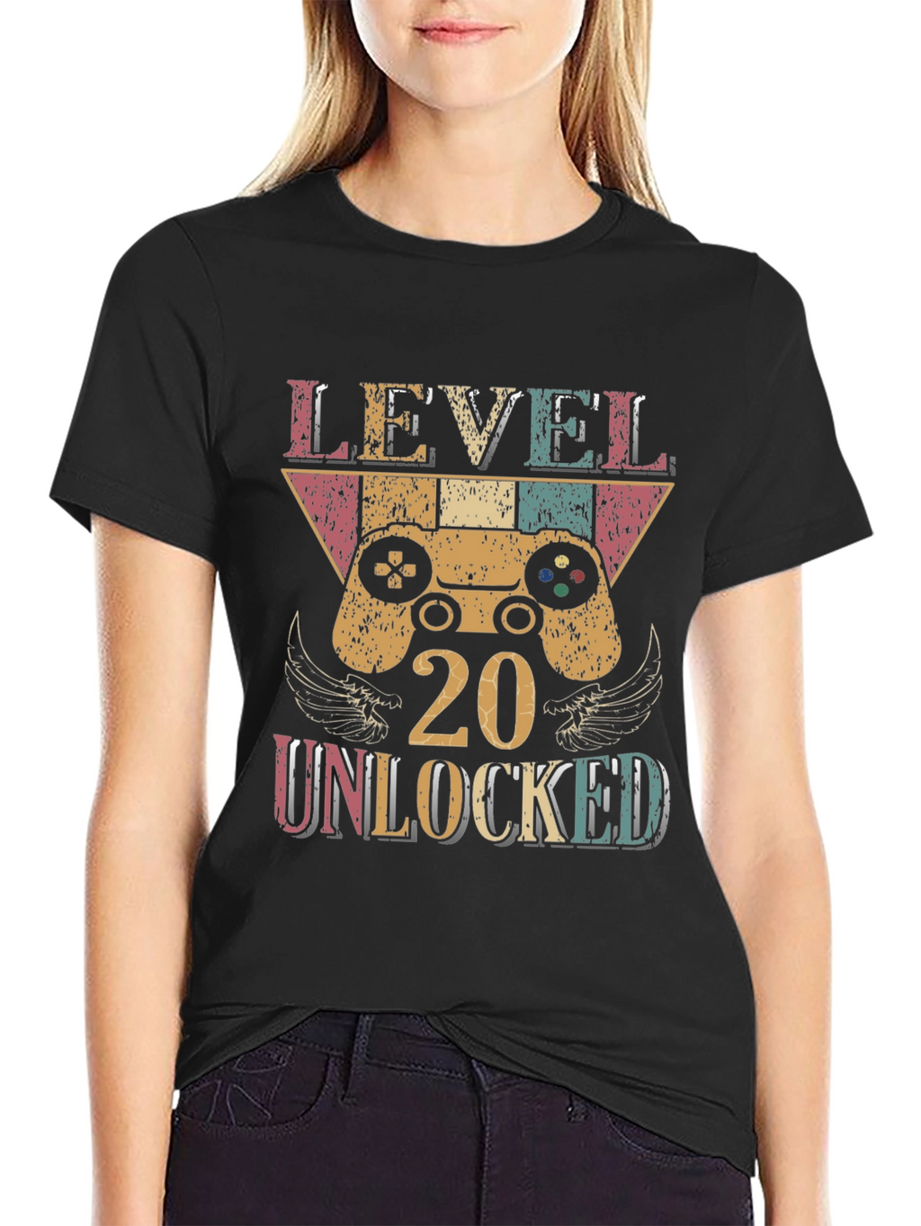 Level 20 Unlocked Gamer T-Shirt - Birthday Gift