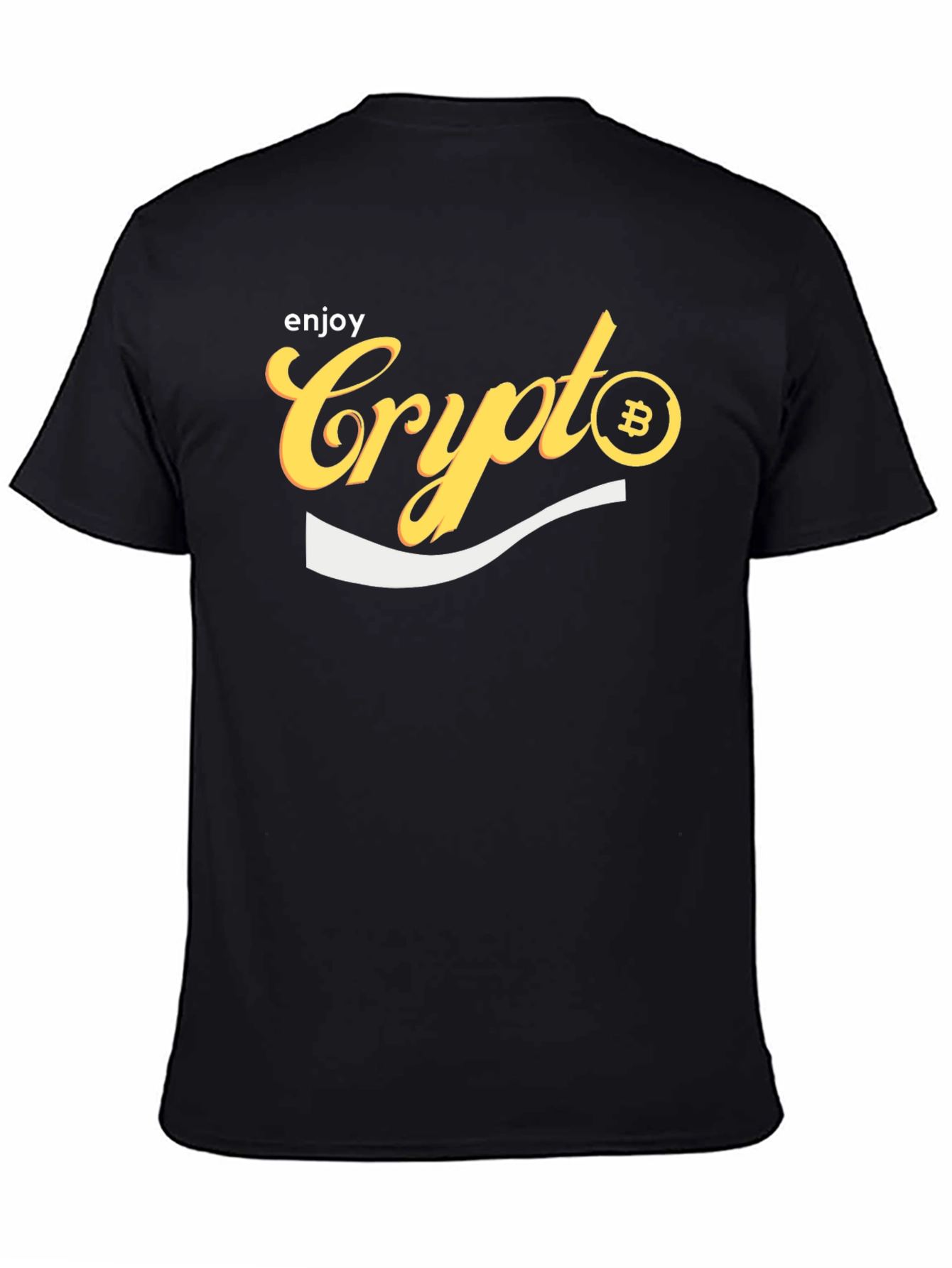 Enjoy Crypto Bitcoin Black T-Shirt