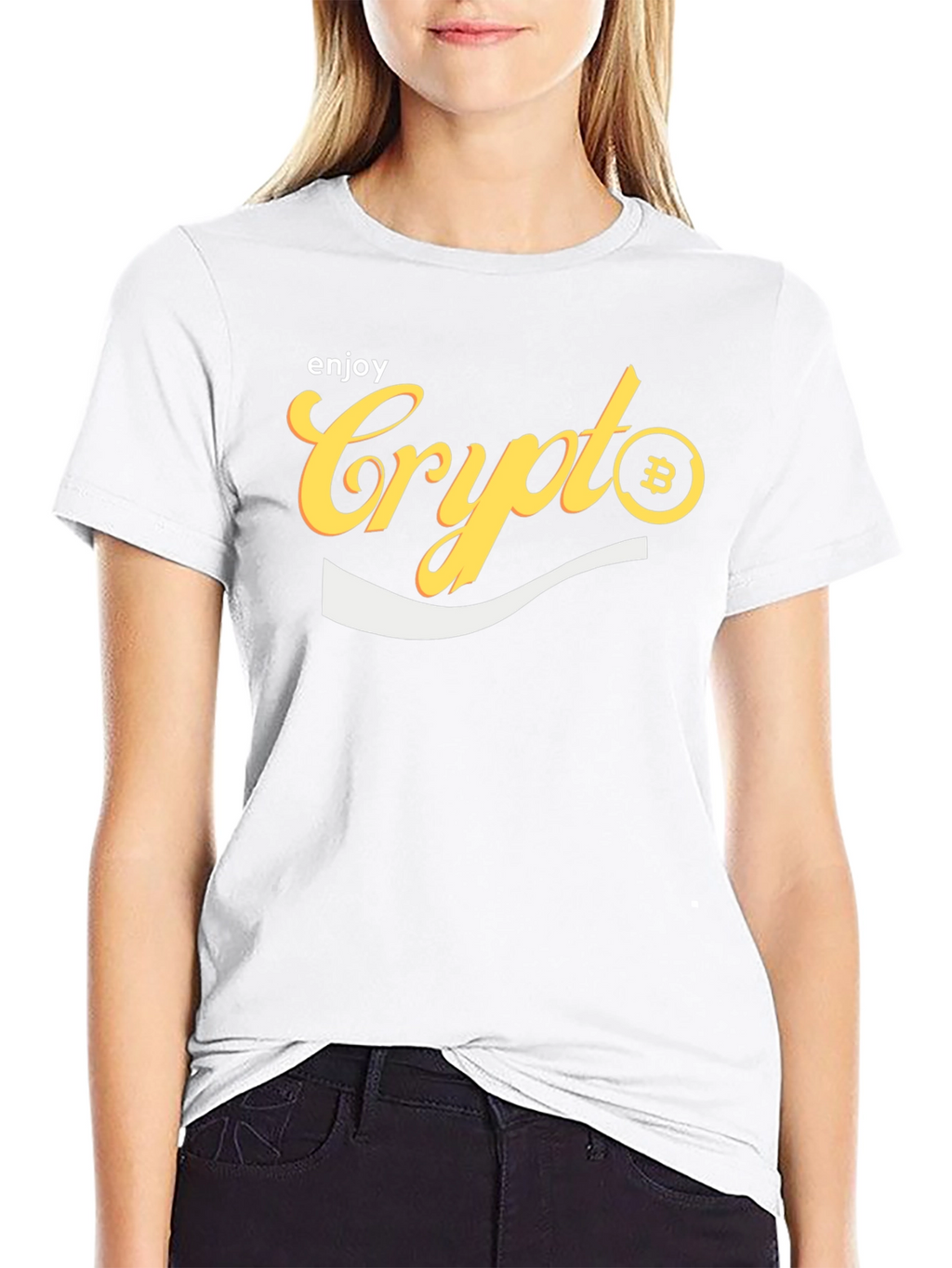 Enjoy Crypto Bitcoin Black T-Shirt