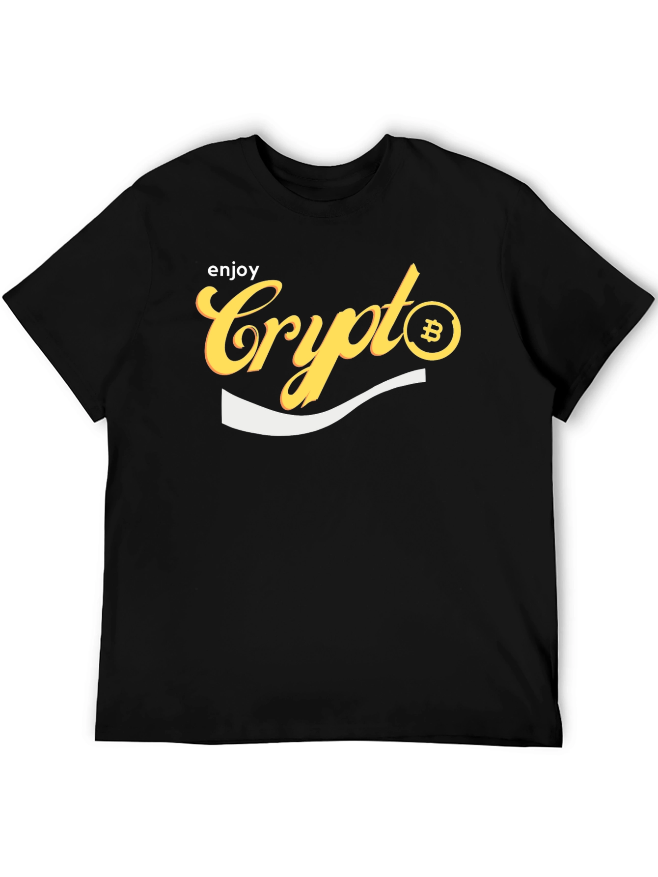 Enjoy Crypto Bitcoin Black T-Shirt