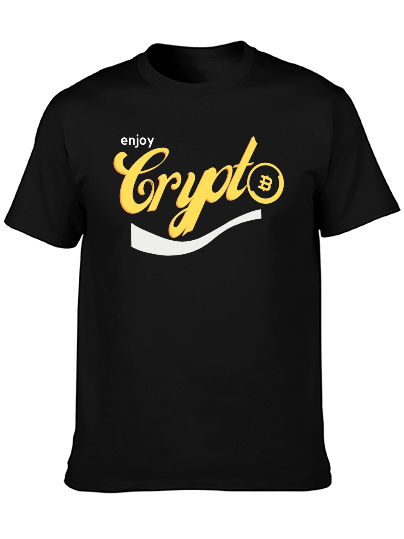 Enjoy Crypto Bitcoin Black T-Shirt