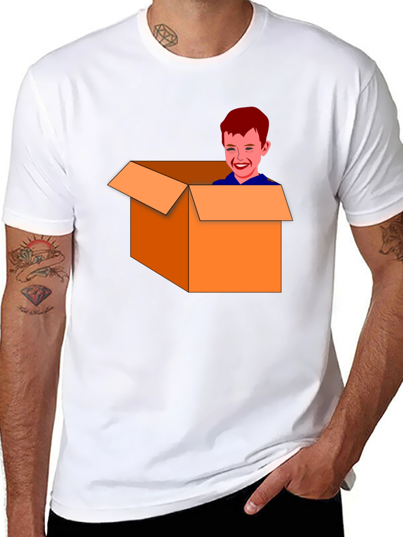 Boy in a Box Graphic Tee - Funny T-Shirt