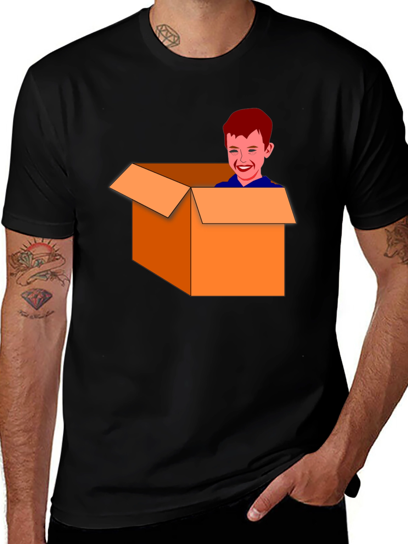Boy in a Box Graphic Tee - Funny T-Shirt