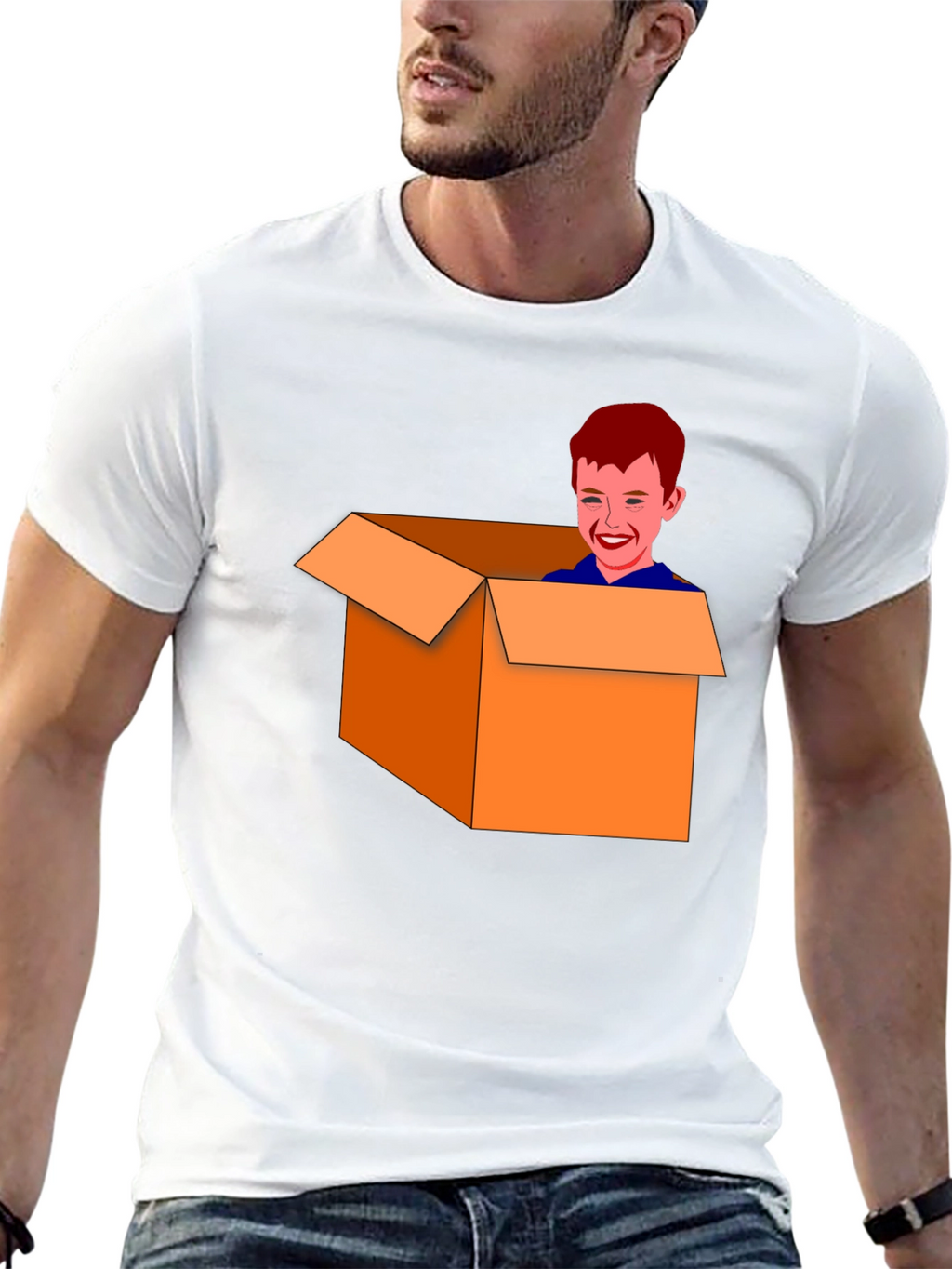Boy in a Box Graphic Tee - Funny T-Shirt