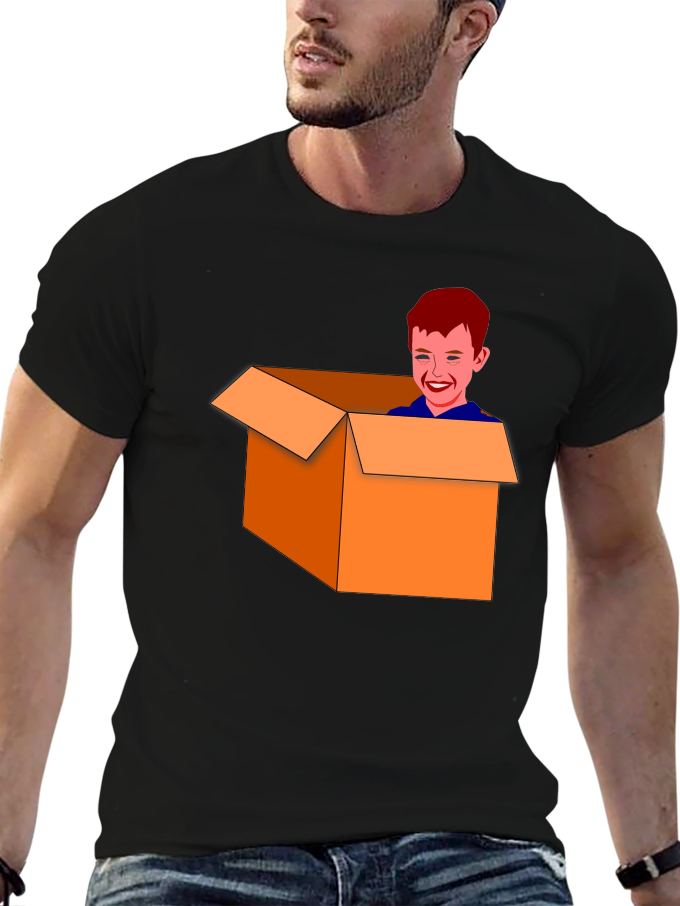 Boy in a Box Graphic Tee - Funny T-Shirt