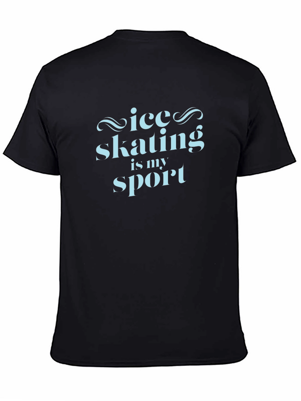 Ice Skating Is My Sport Black T-Shirt