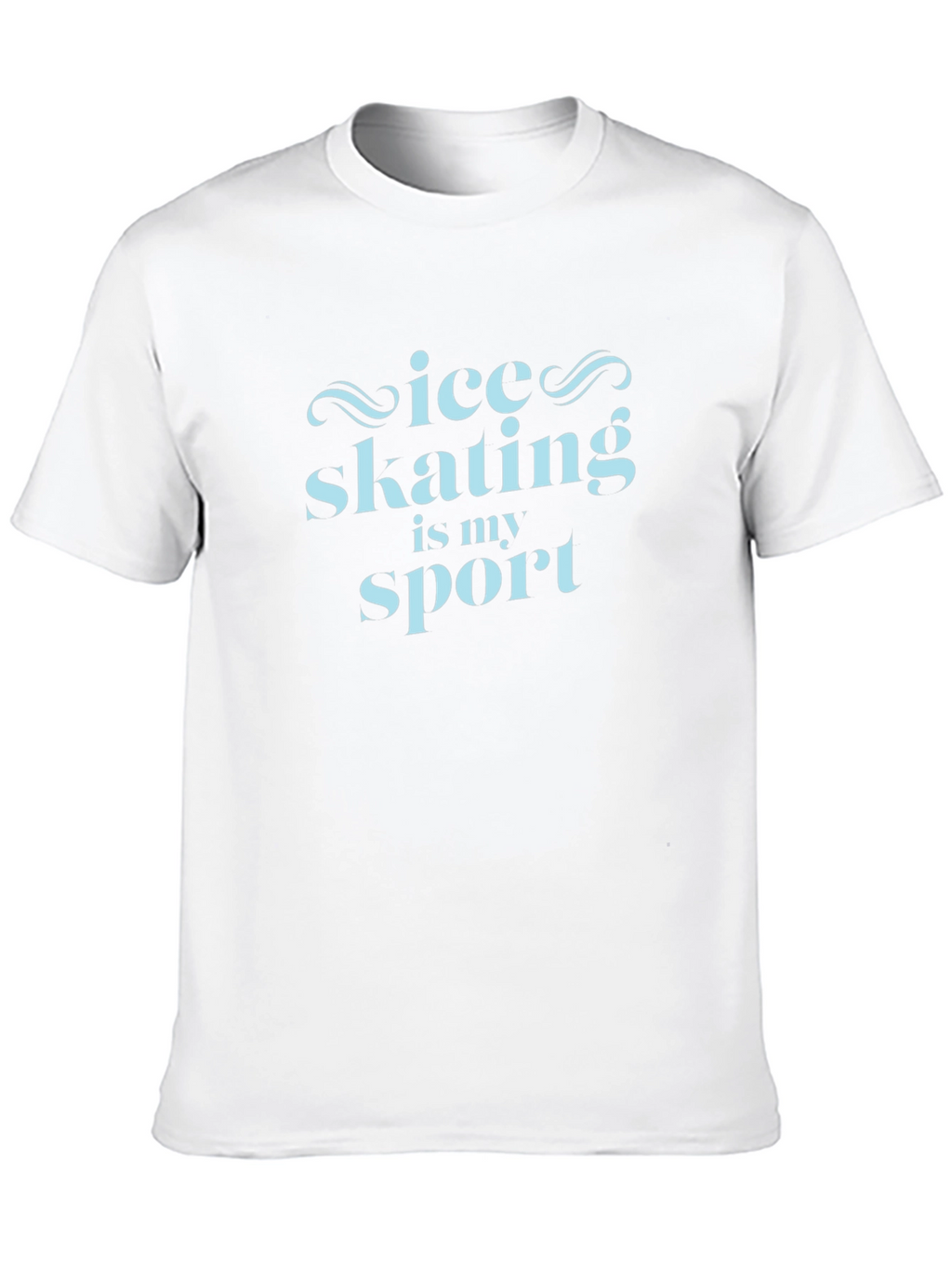 Ice Skating Is My Sport Black T-Shirt