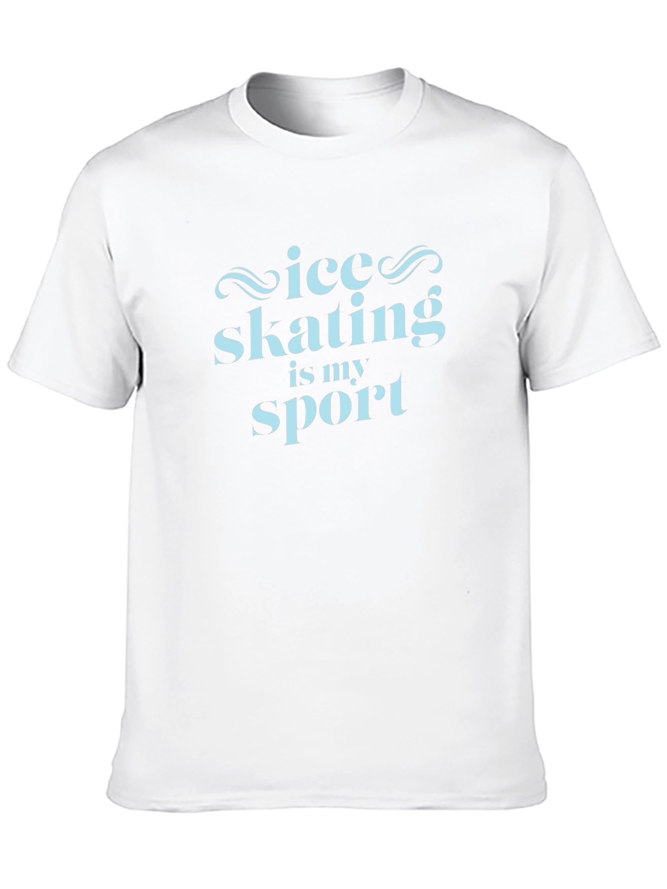 Ice Skating Is My Sport Black T-Shirt