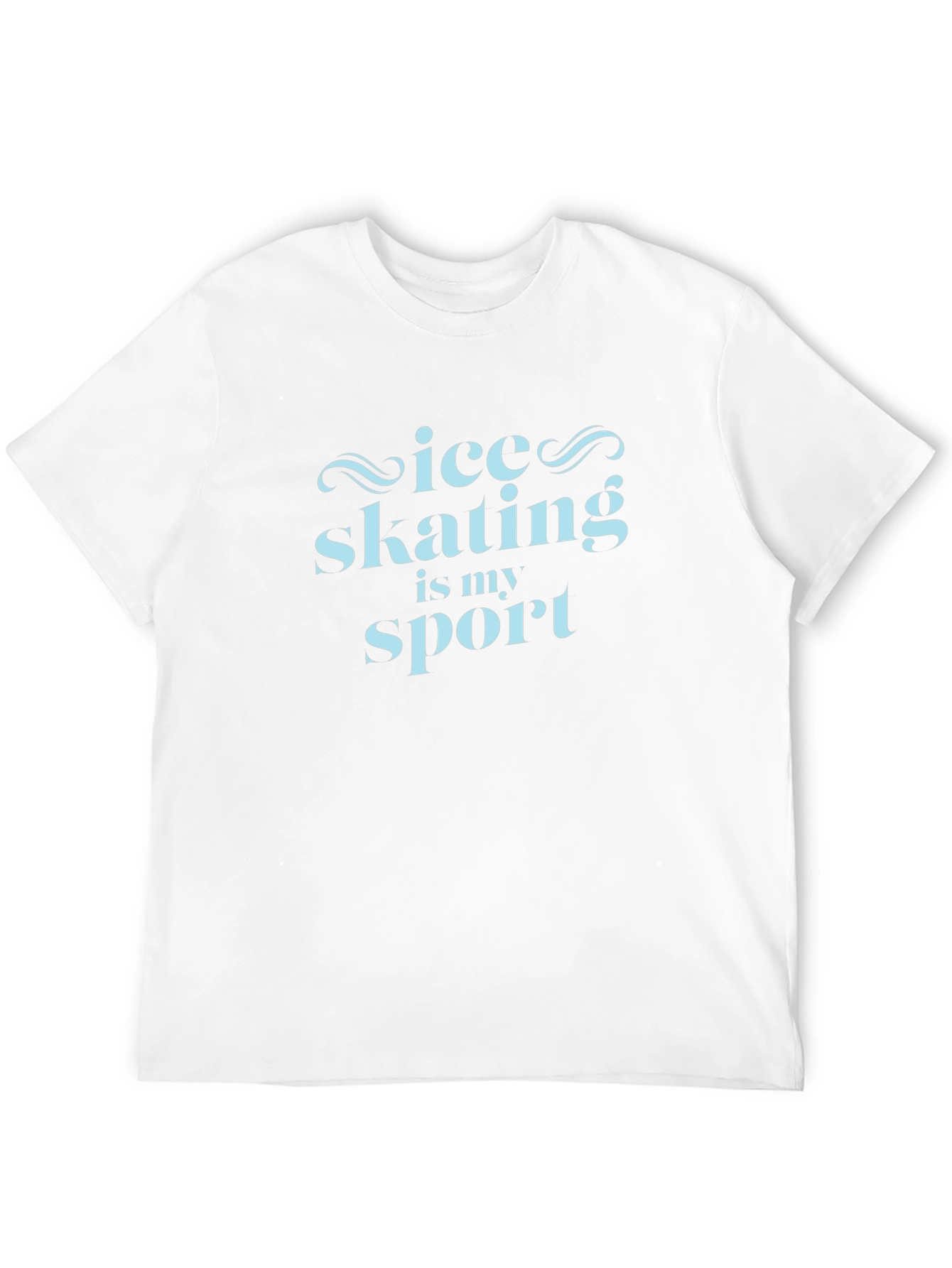 Ice Skating Is My Sport Black T-Shirt