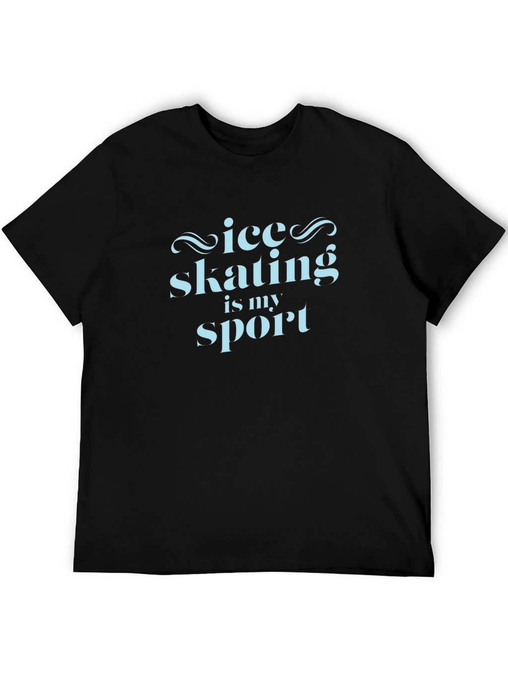 Ice Skating Is My Sport Black T-Shirt