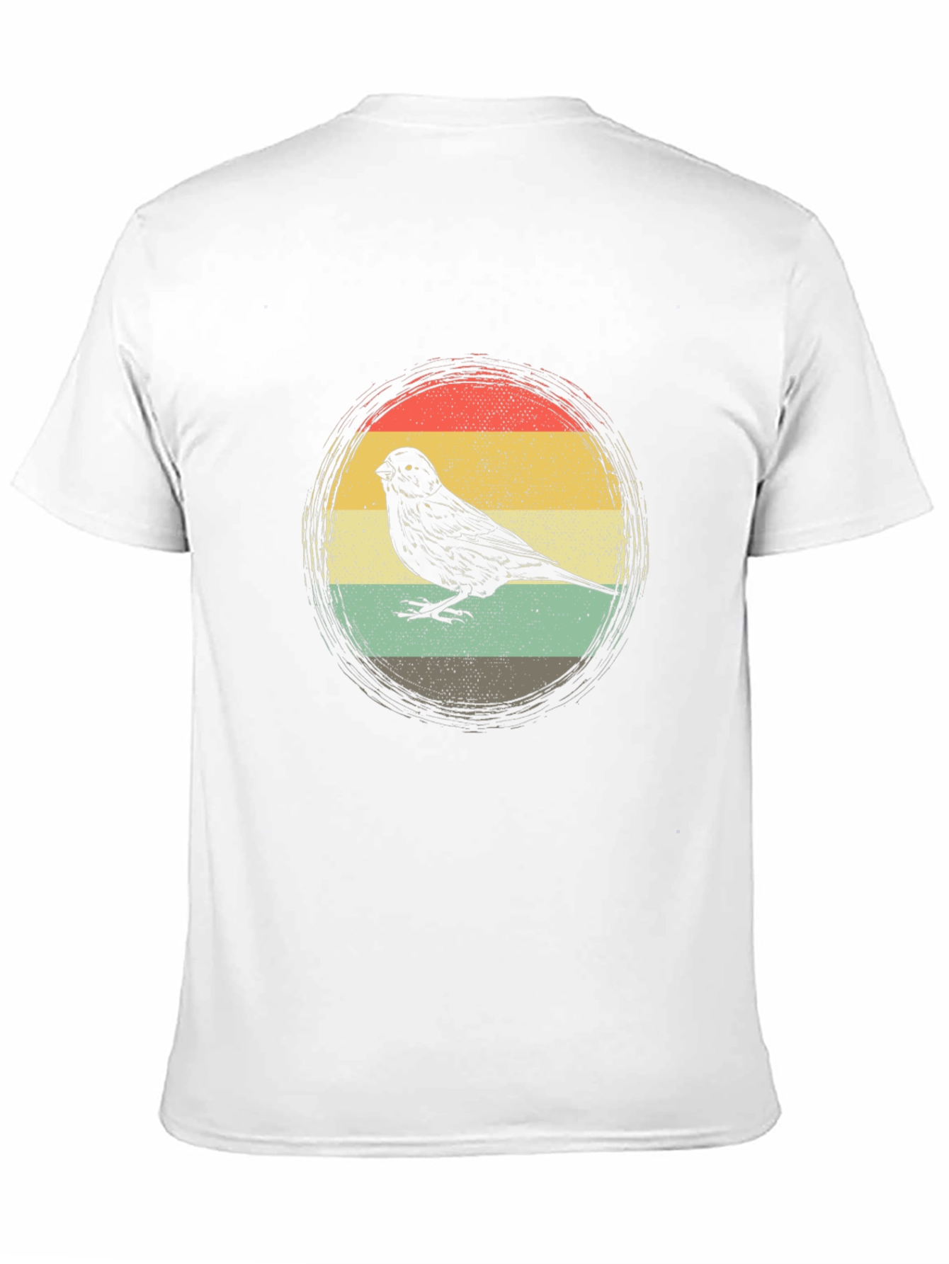 Retro Bird Graphic Tee - Stylish Mens Black T-Shirt