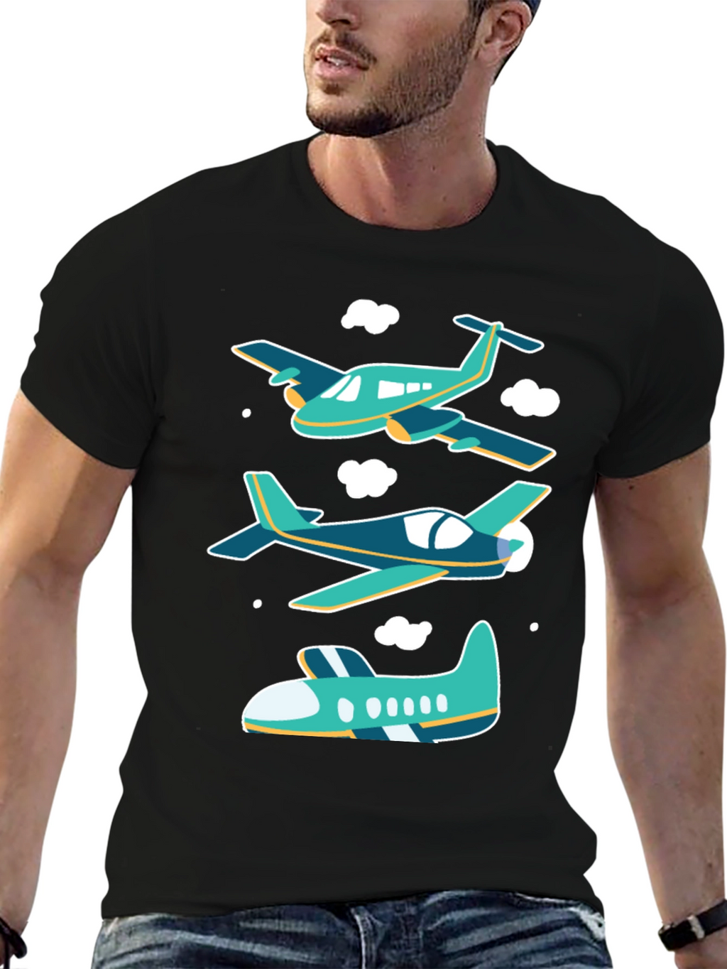 Airplane Graphic T-Shirt - Aviation Tee