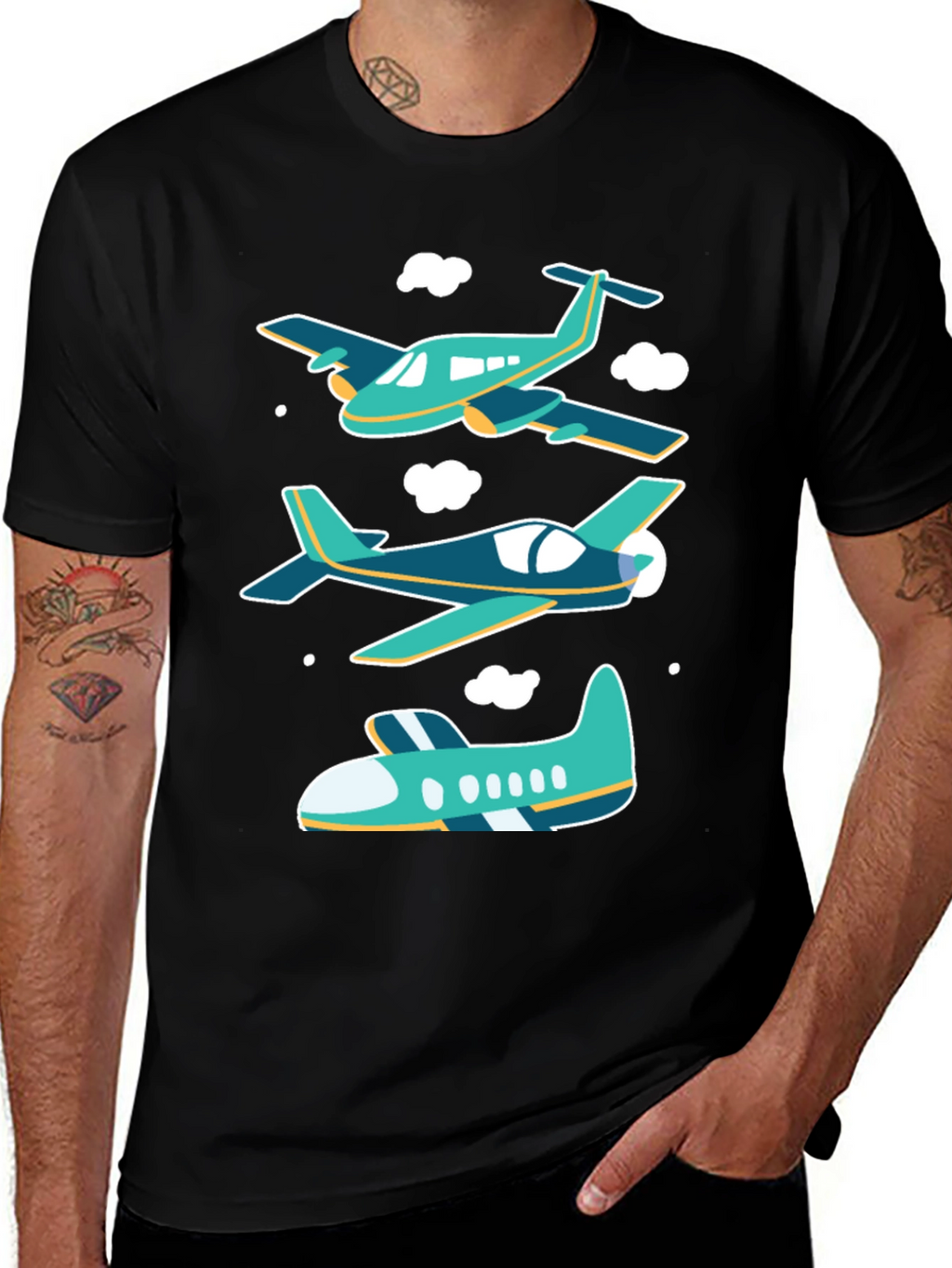 Airplane Graphic T-Shirt - Aviation Tee