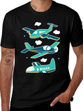 Airplane Graphic T-Shirt - Aviation Tee