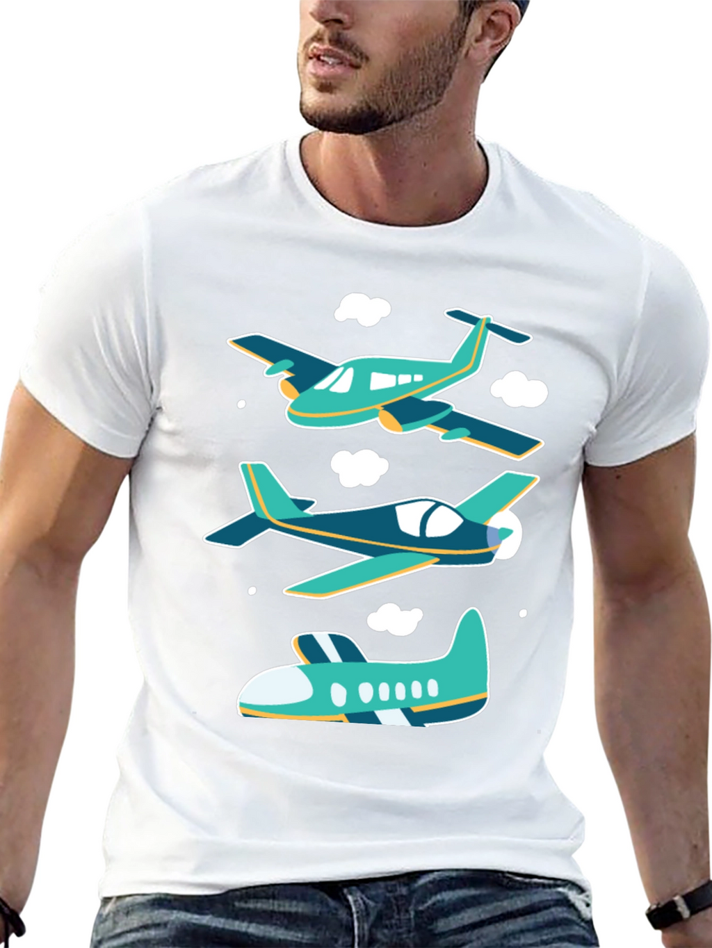 Airplane Graphic T-Shirt - Aviation Tee