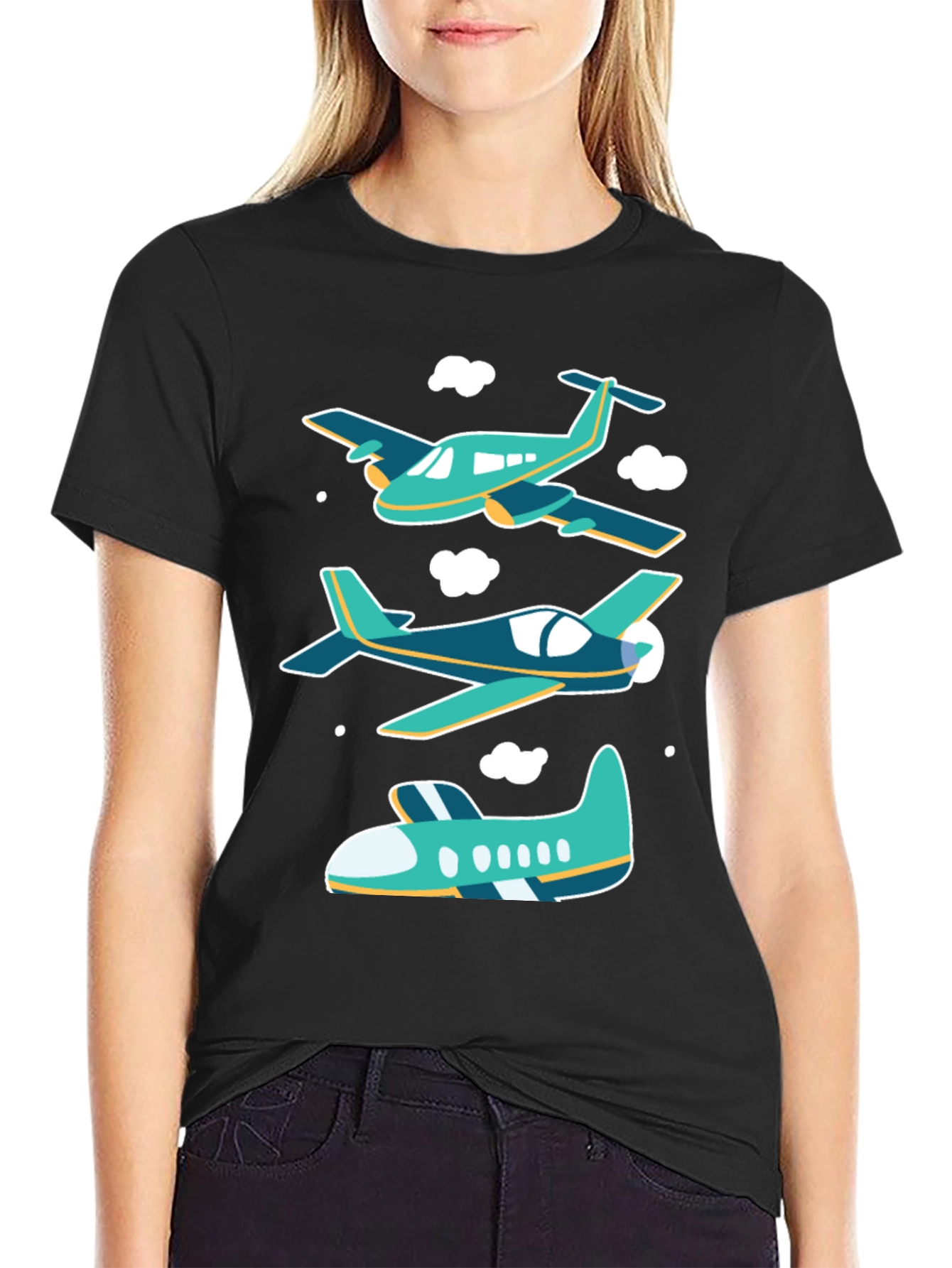 Airplane Graphic T-Shirt - Aviation Tee