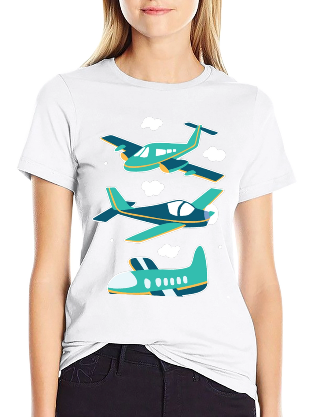 Airplane Graphic T-Shirt - Aviation Tee