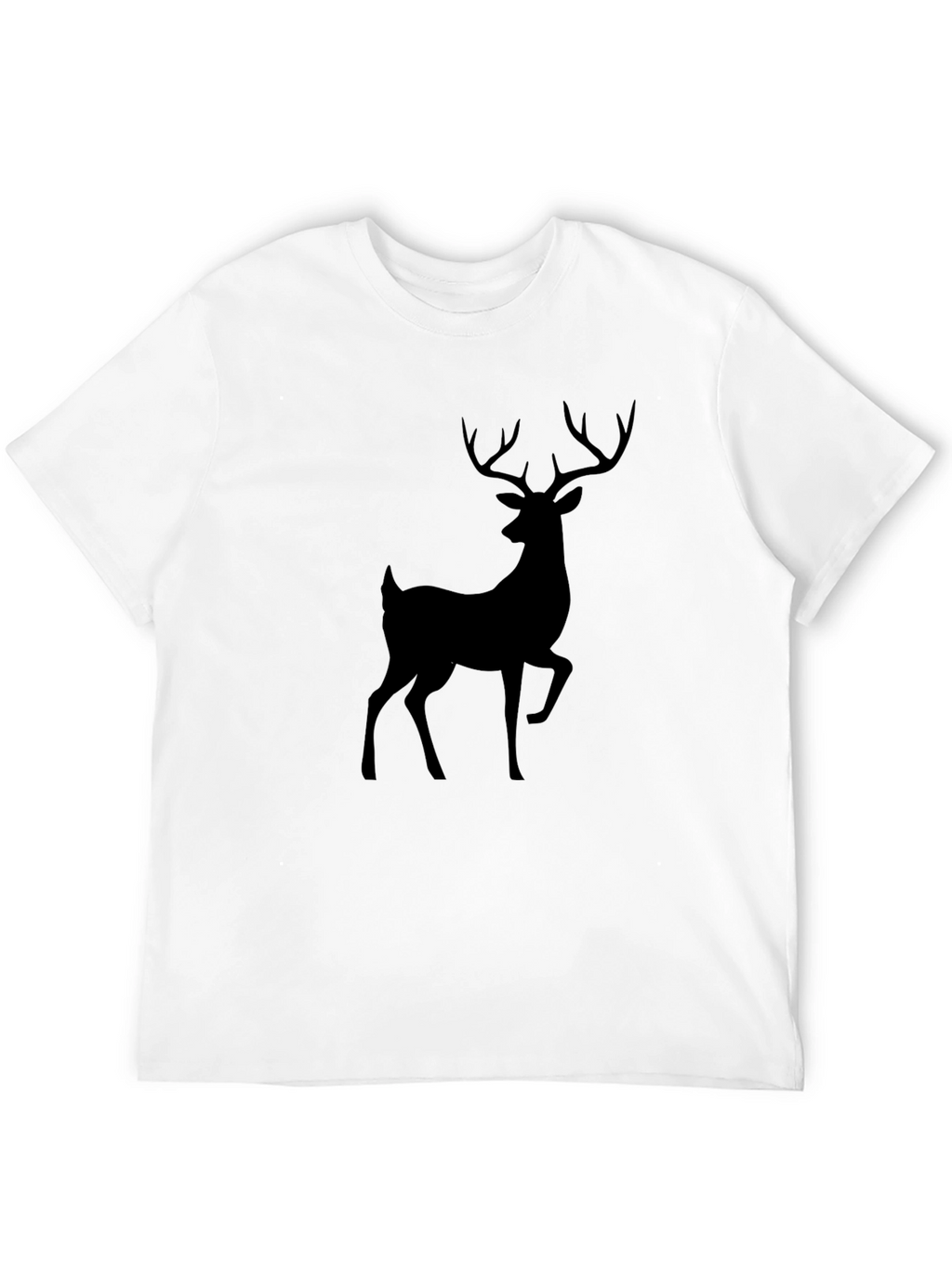 Black Deer Graphic Tee - Mens Casual Fit