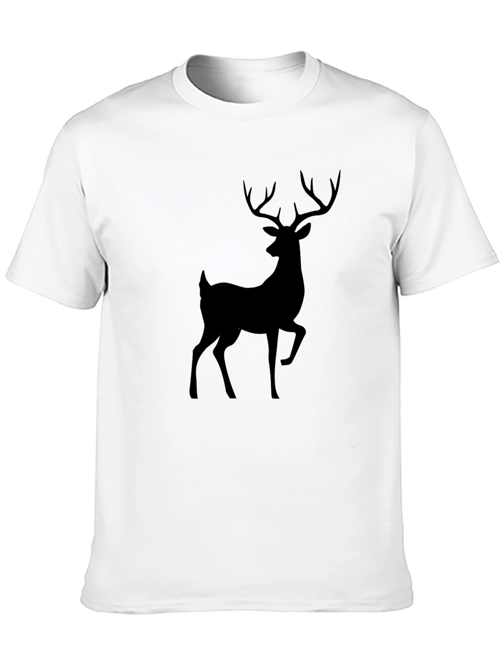 Black Deer Graphic Tee - Mens Casual Fit