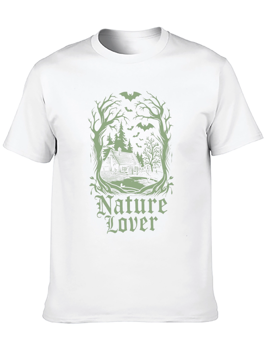 Nature Lover Graphic T-Shirt - Black