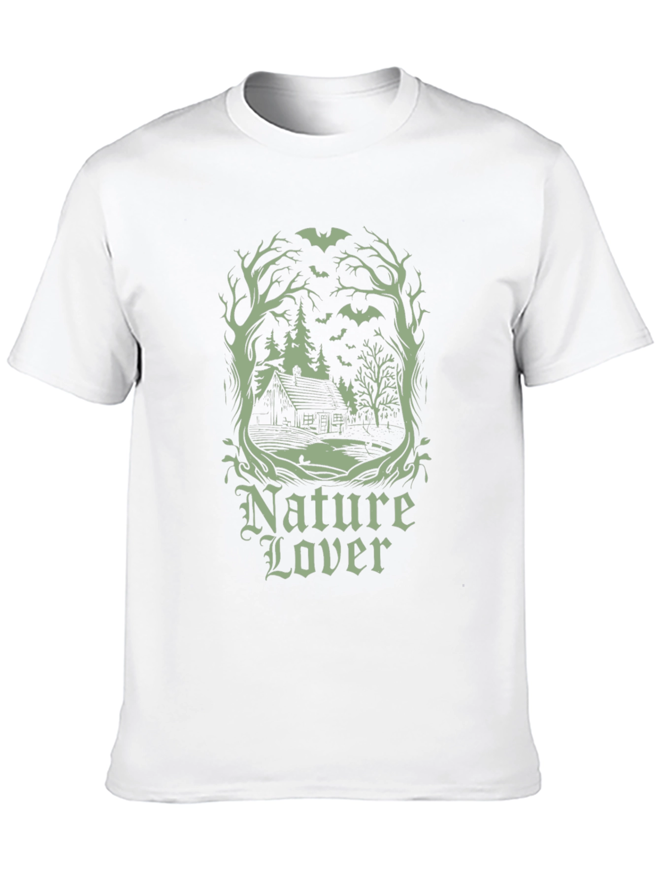 Nature Lover Graphic T-Shirt - Black