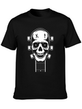 Skull Guitar Head T-Shirt - Black